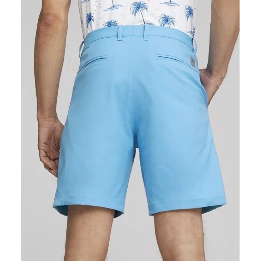 Puma Dealer Men's Golf Short Size 28 Light Blue 8